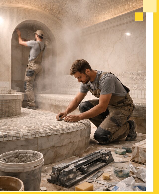 Профессиональный дизайн хамама и SPA под ключ в Снежинске