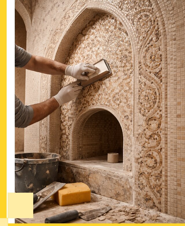 Мозаика для хамама в Снежинске под ключ от 5196 р. | ЭриданСнж