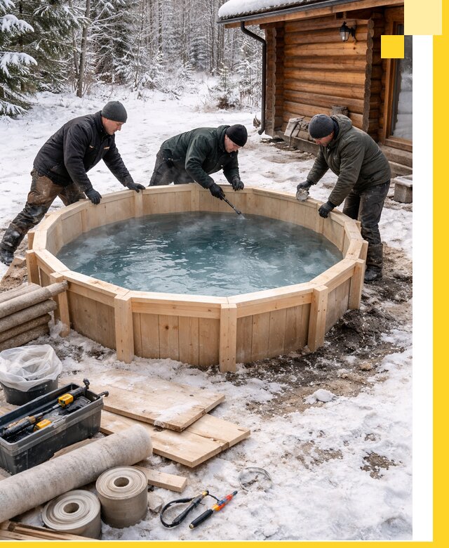 Изготовление и установка ледяных купелей под ключ в Снежинске