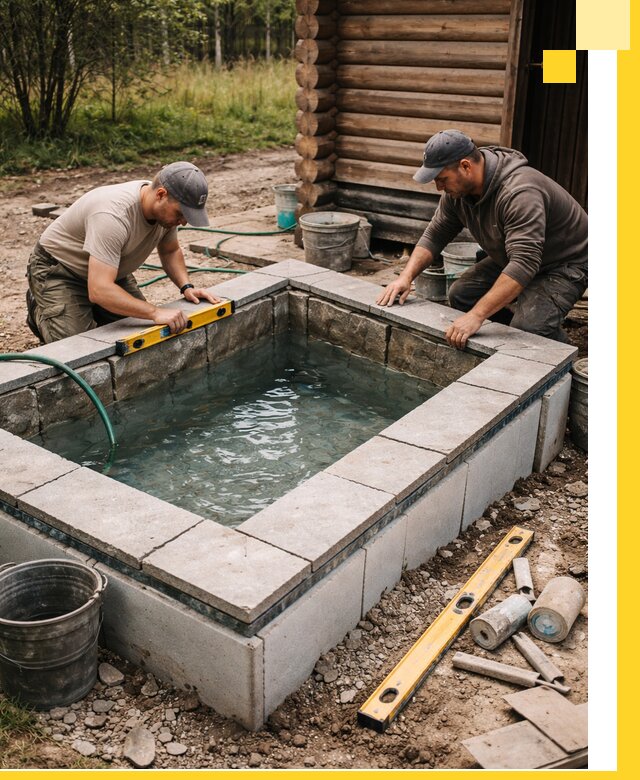 Изготовление и установка холодных купелей под ключ в Снежинске